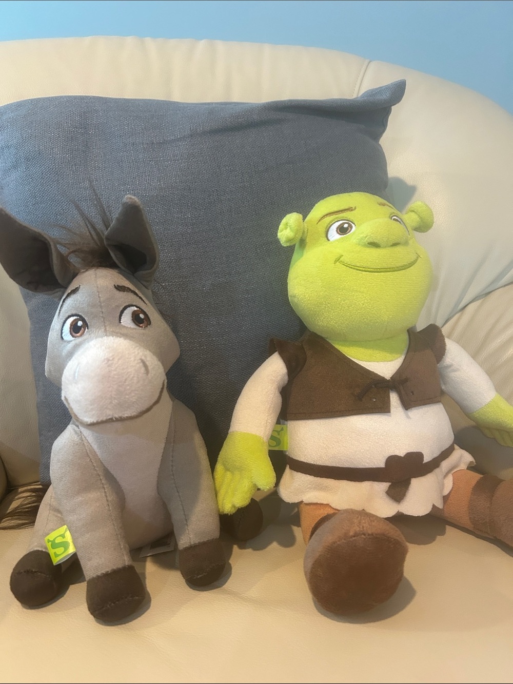 Dreamworks Shrek & Donkey Plush Set - Green and Gray Characters